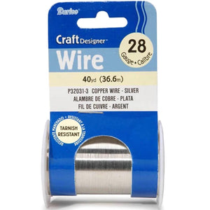 Craft Wire 28 Gauge Silver 40 yards 