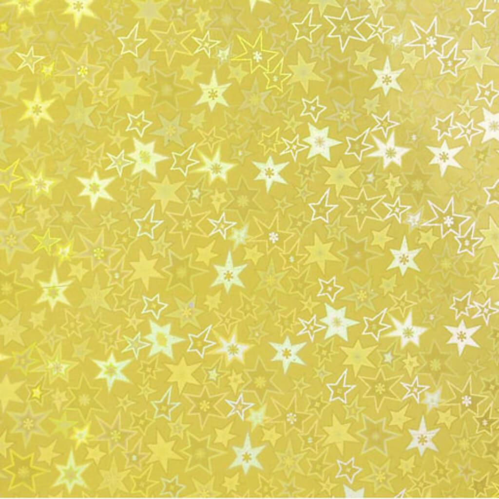 PAPER HOLOGRAPHIC SELF STICK GOLDSTAR 