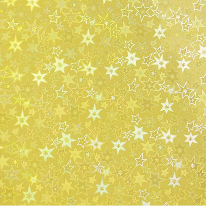 PAPER HOLOGRAPHIC SELF STICK GOLDSTAR 