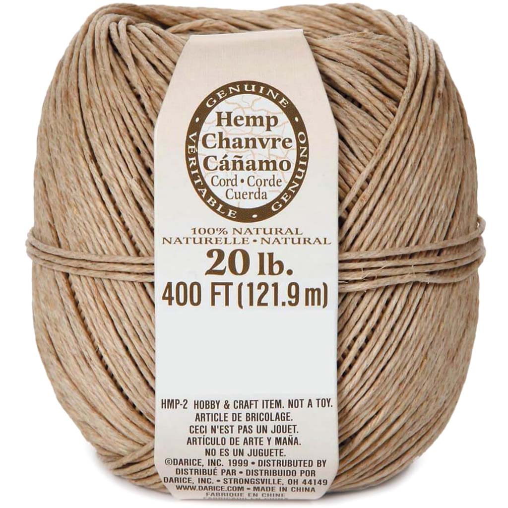 CORD HEMP NAT. CHANVRE 400FT NATURAL 