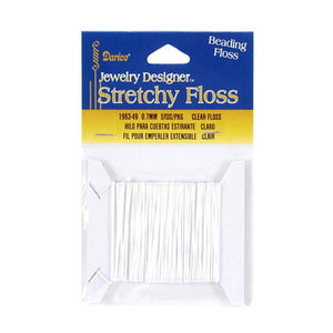 0.7mm Stretchy Beading Floss Clear 5 yards