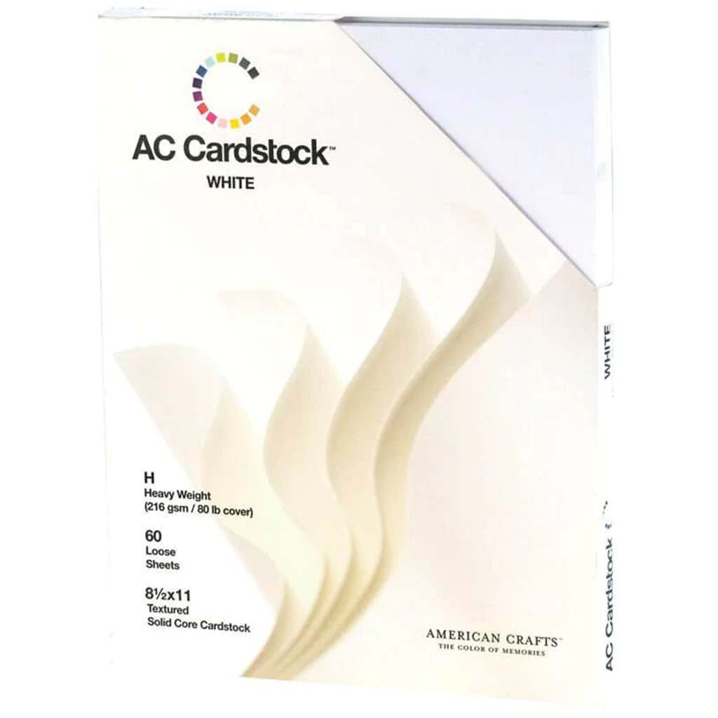 Cardstock Textured 8.5 x 11 White