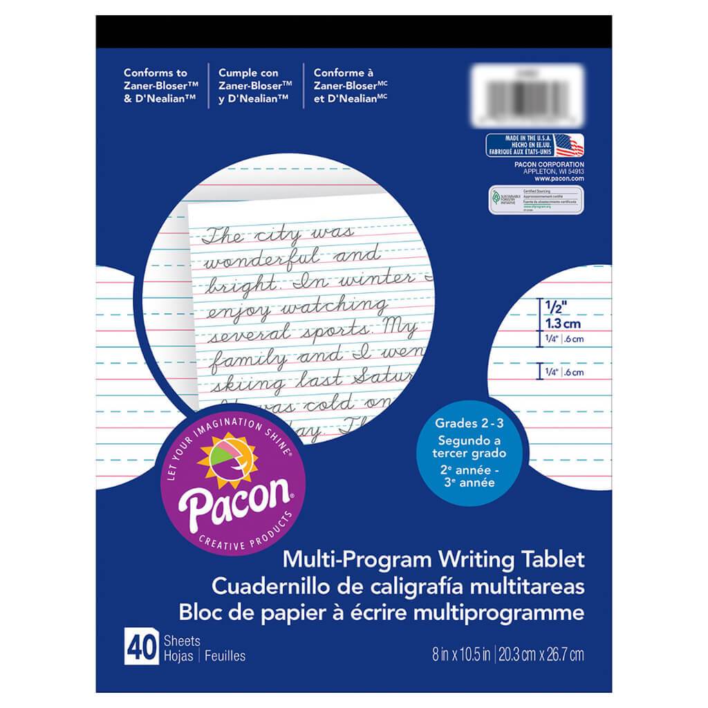 Multi-Program Handwriting Tablet 8in x 10-1/2in