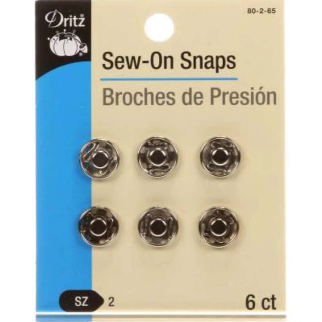 SNAP SEW ON NICKEL 6CT NICKEL 