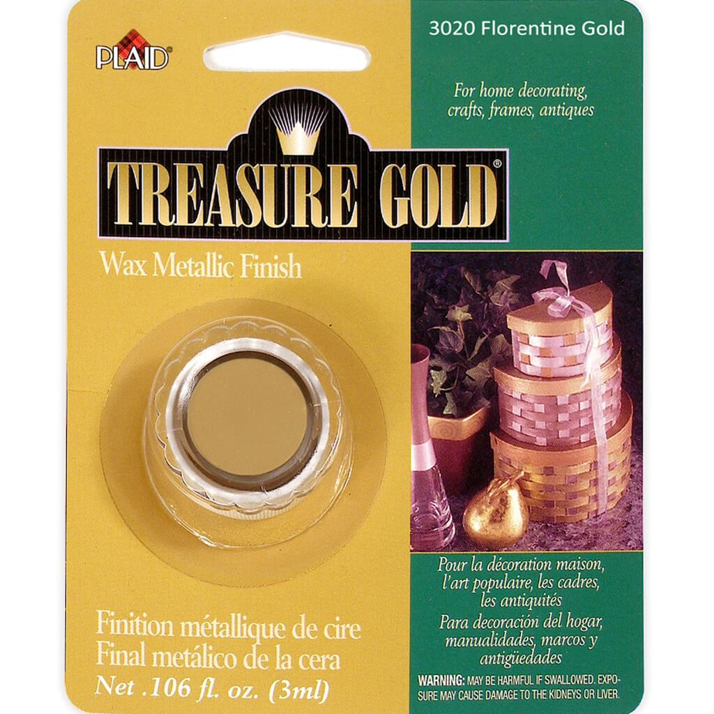 Treasure Gold Metallic Wax Finish Florentine