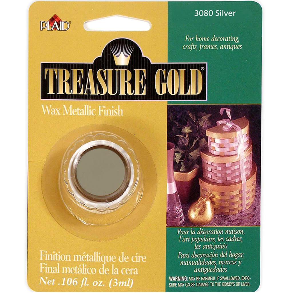 Treasure Gold Metallic Wax Finish Silver