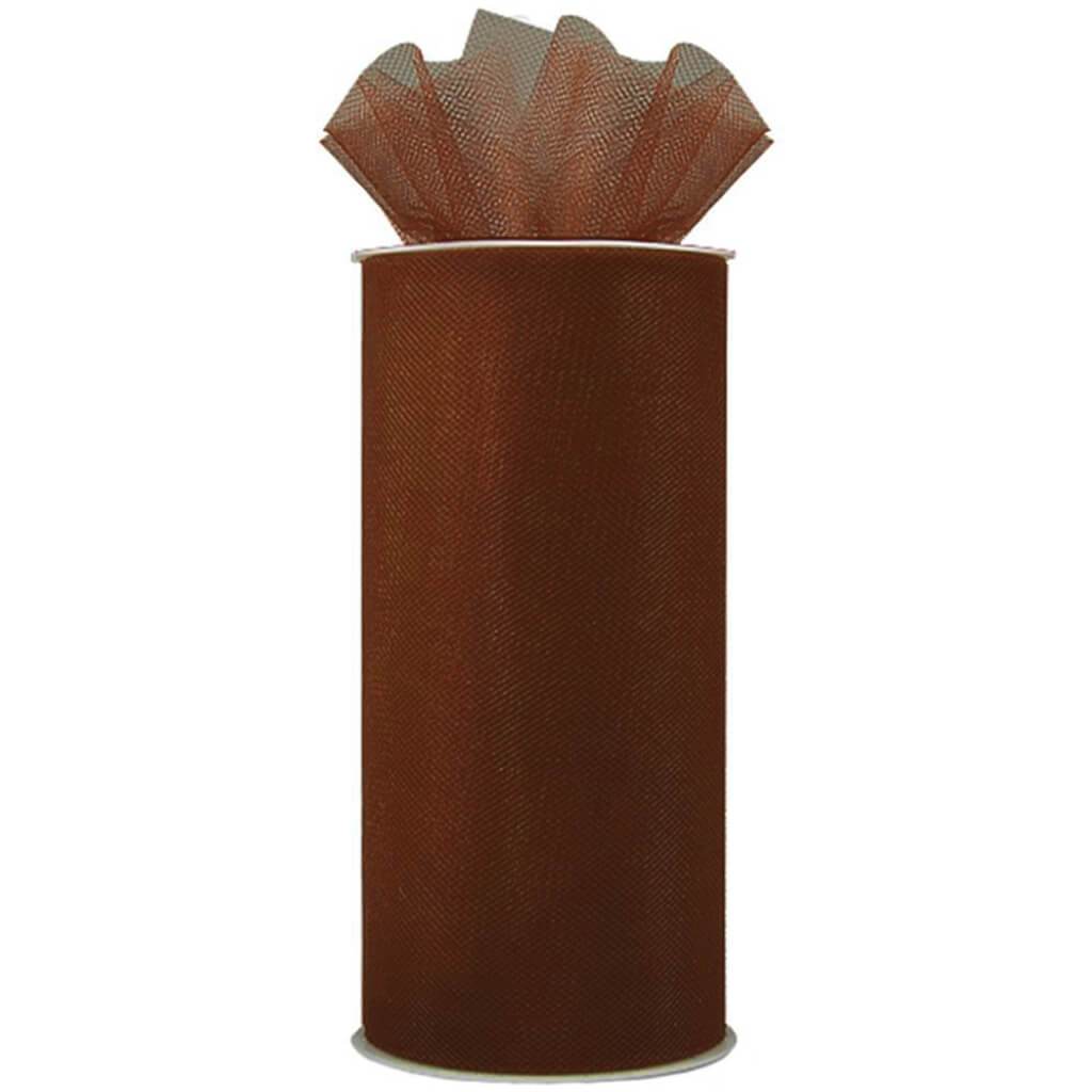 Expo Shiny Tulle 6in x 24yd Spool Antique Gold