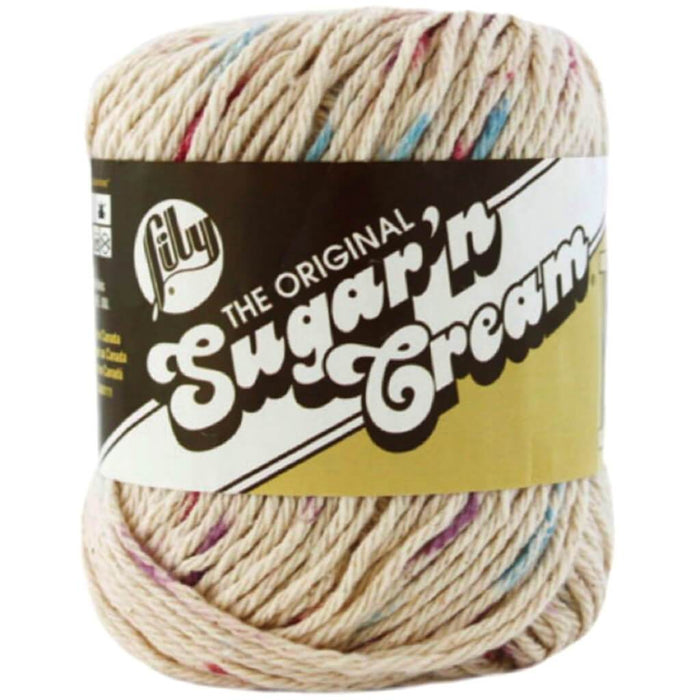 Lily Sugar'n Cream Yarn - Ombres Potpourri Print
