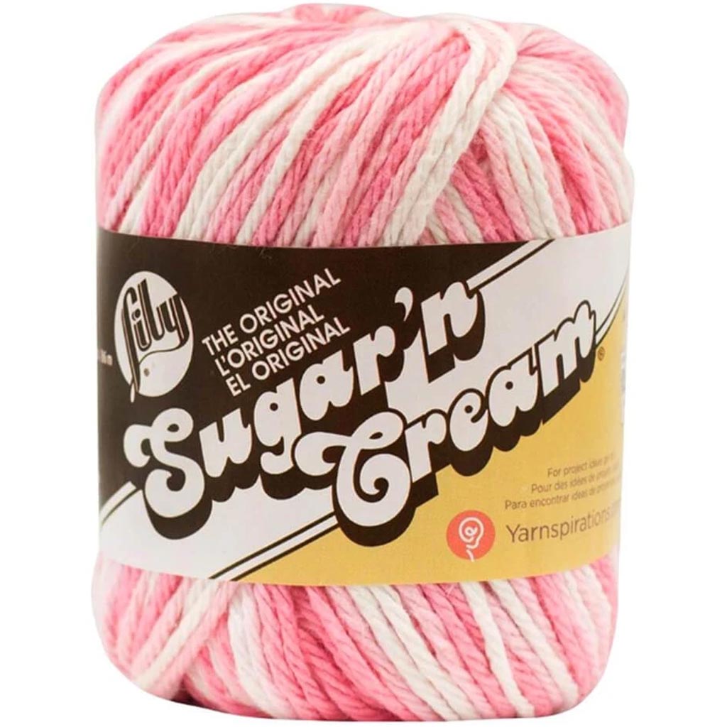 Lily Sugar N Cream Yarn: Strawberry, 95 Yards