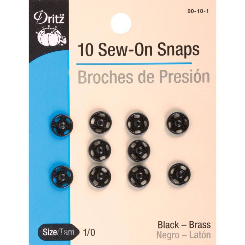 Dritz Sew-On Snaps Size 1/0 10pcs