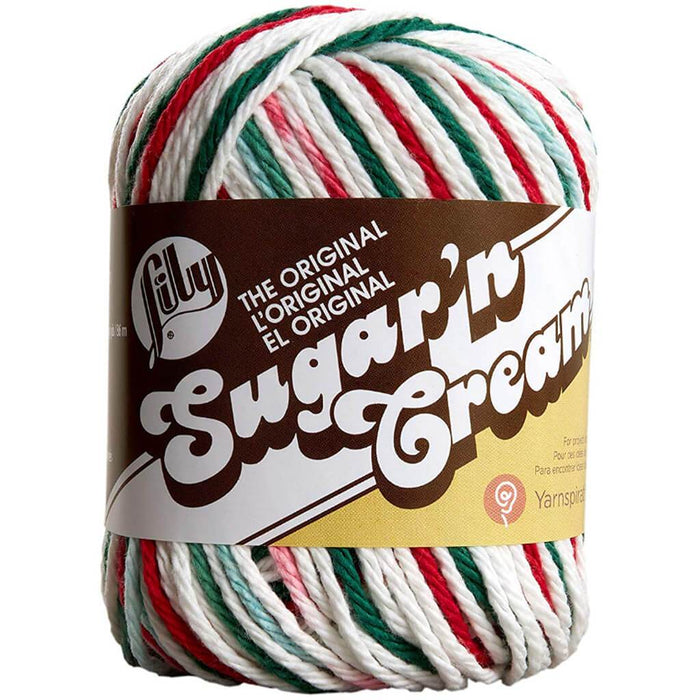 Lily Sugar'n Cream Yarn - Ombres Mistletoe
