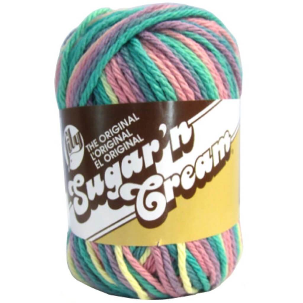 Lily Sugar'n Cream Yarn - Ombres Rainbow Bright