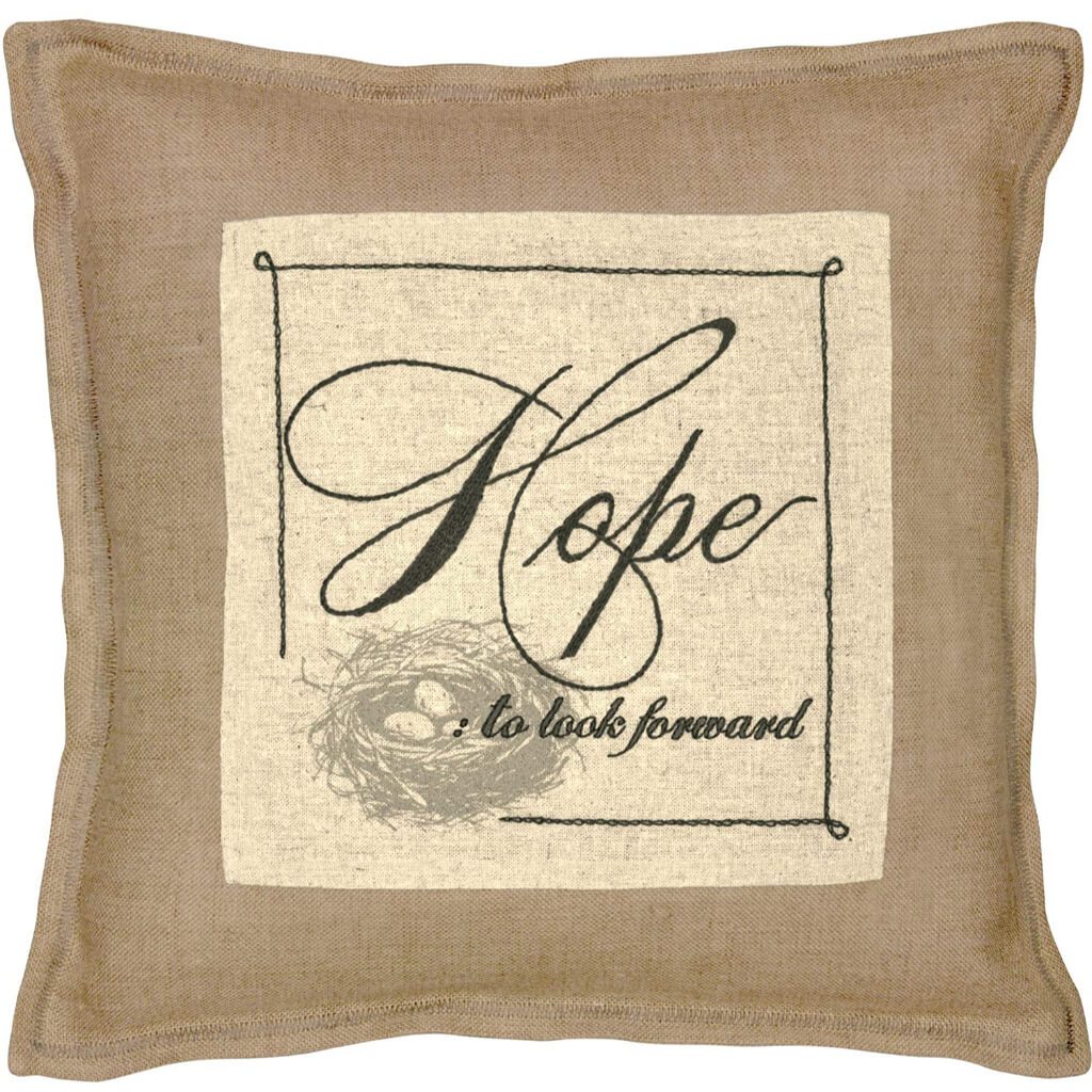 Handmade Collection Hope Sentiment Stamped Embroidery Kit 10in x 10in Stitched In Thread