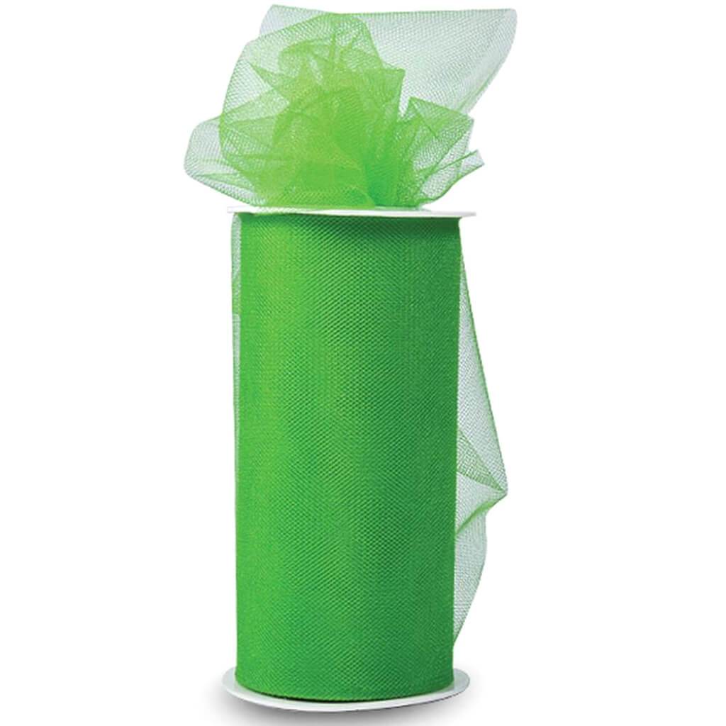 Expo Shiny Tulle 6in x 24yd Spool Green
