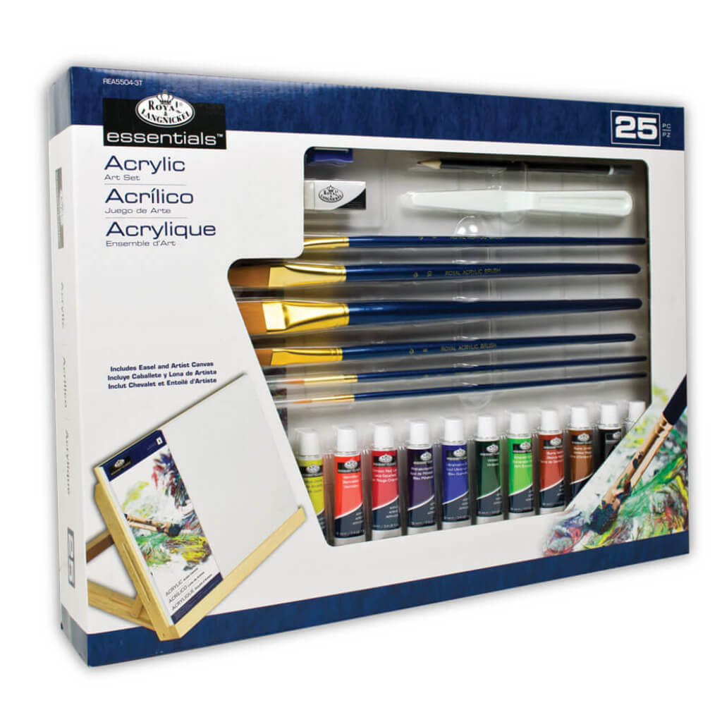 What is Art Supplies Painting Set 19PCS Wooden Desktop Easel