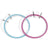 Spring Tension Hoops Blue/Mauve 5 inches