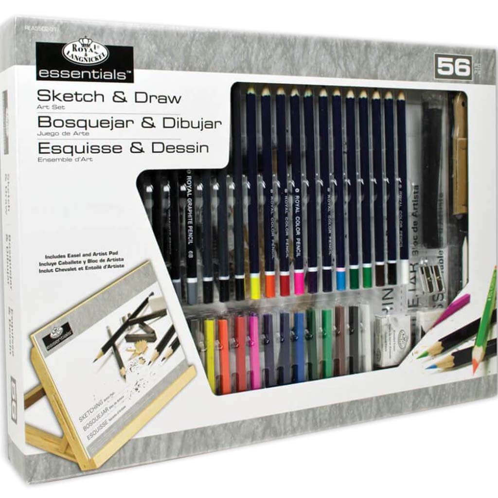 Sketch &amp; Draw Easel Art Set 56pc 