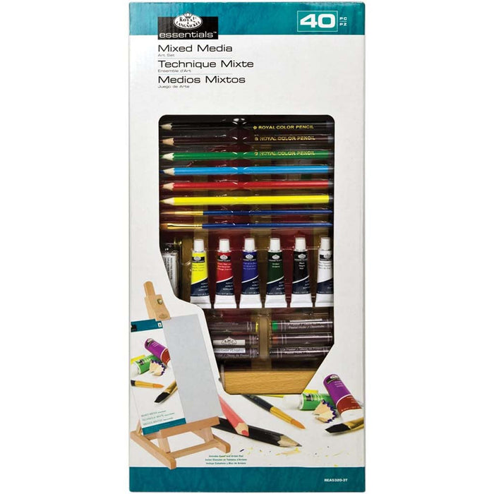 Royal & Langnickel Essentials Mixed Media Easel Art Set 40pc
