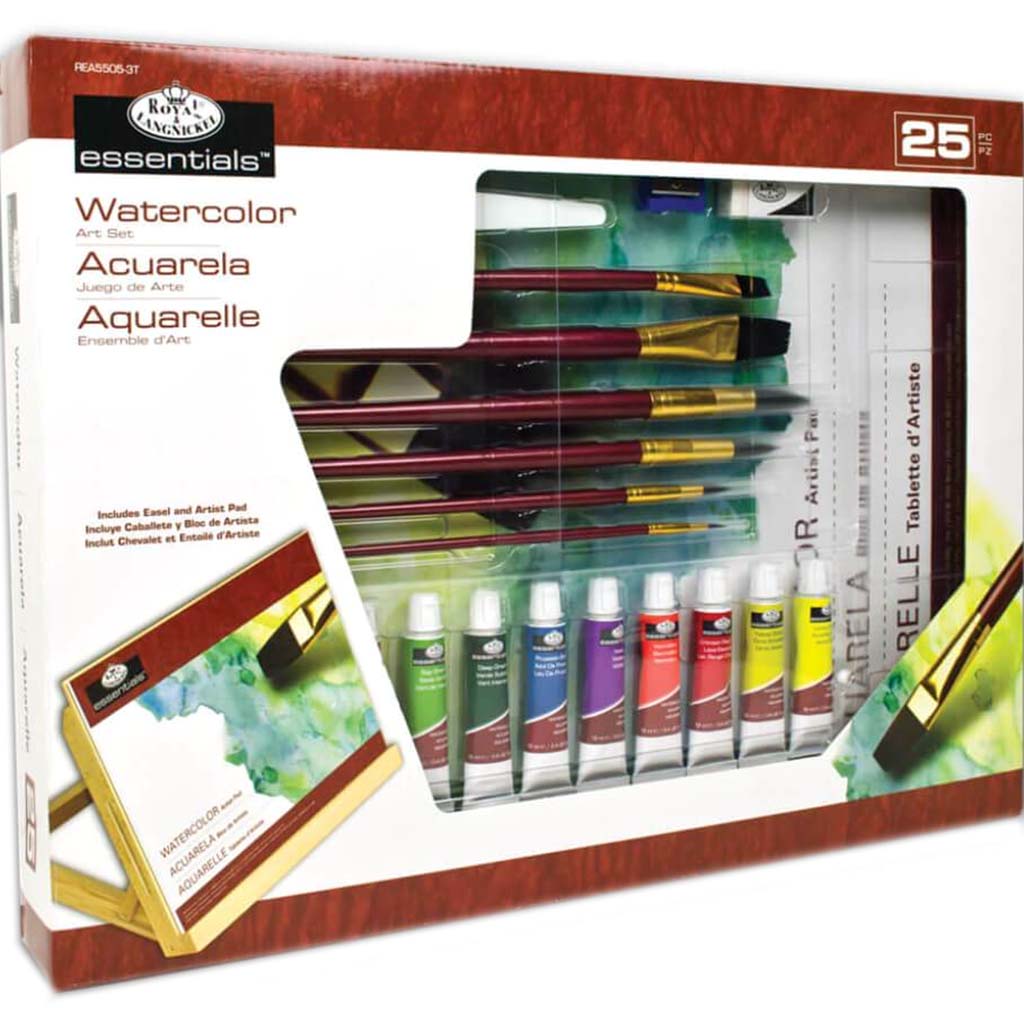 Watercolor Easel Art Set 25pc 