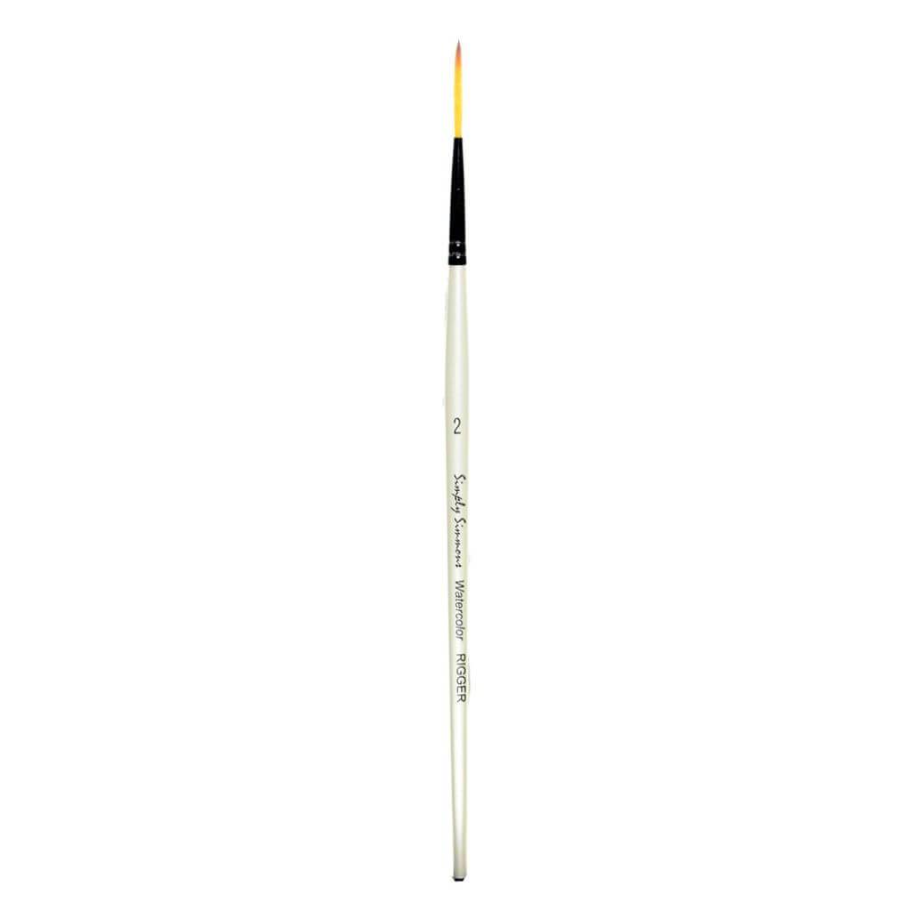 Simply Simmons  Watercolor Synthetic  Rigger Brushes