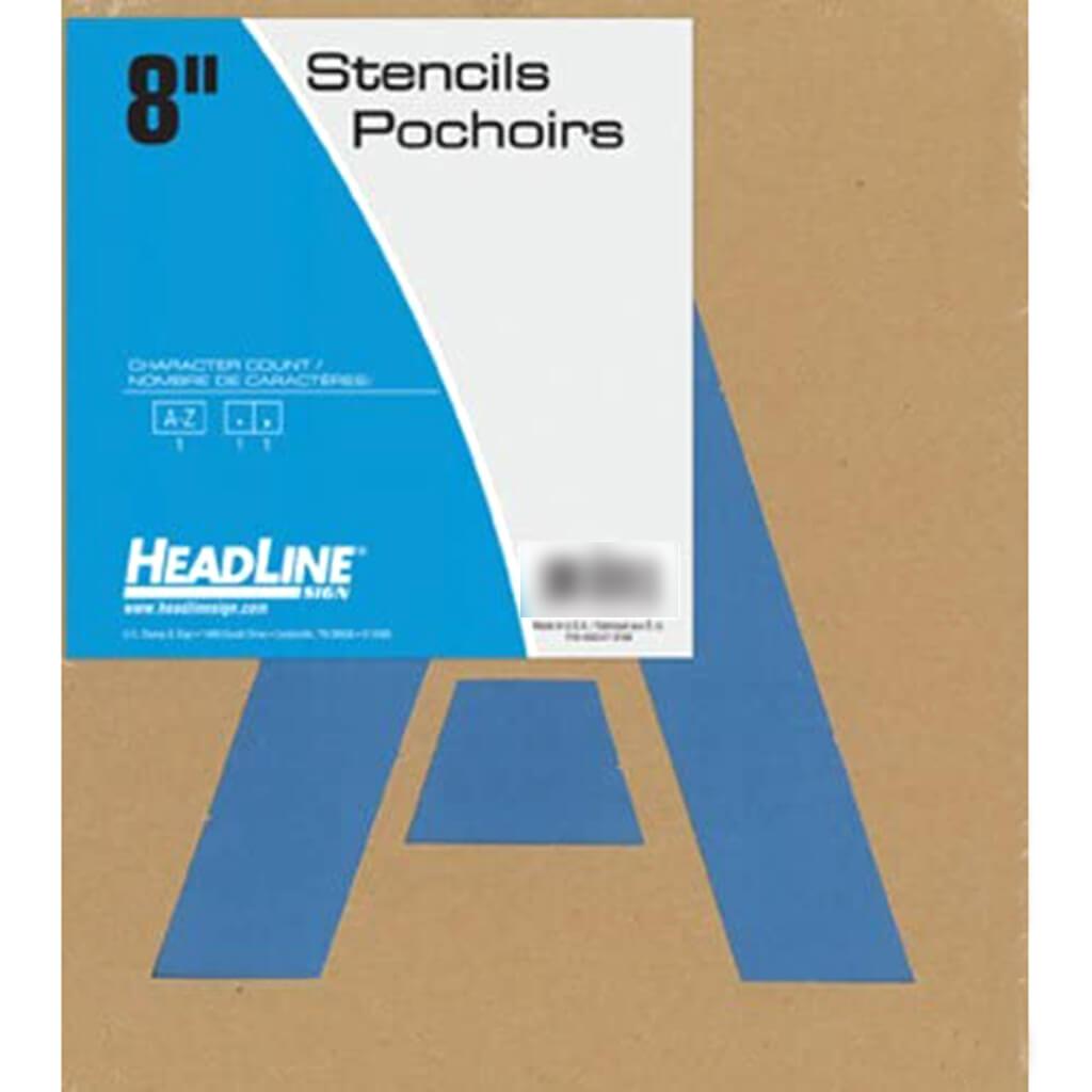 Lettering and Paint Stencils 8in