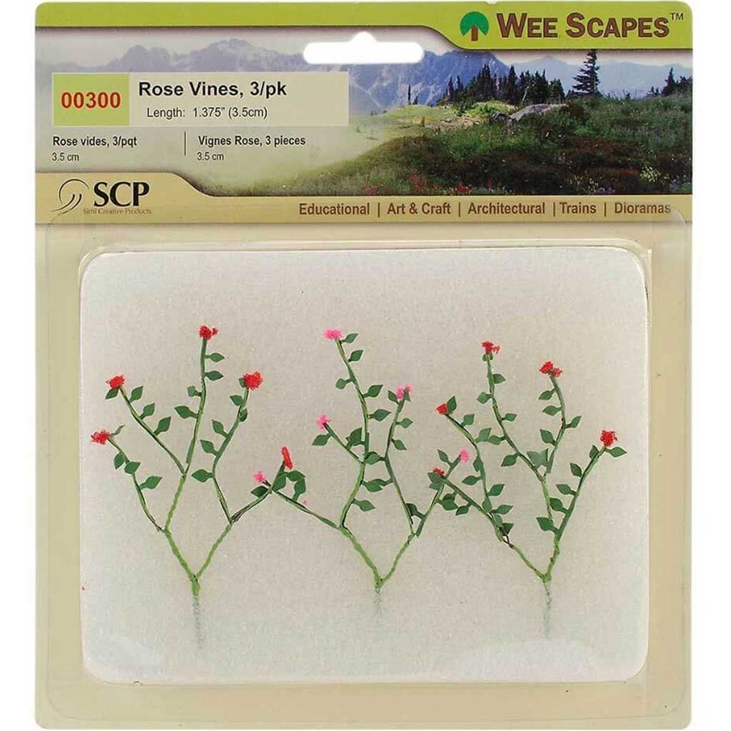 Rose Vines Pack of 3 1.375in