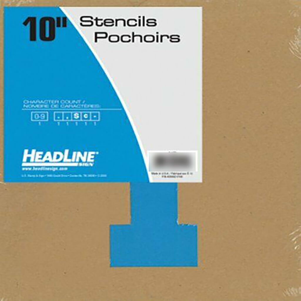 Lettering and Paint Stencils 10in Numbers