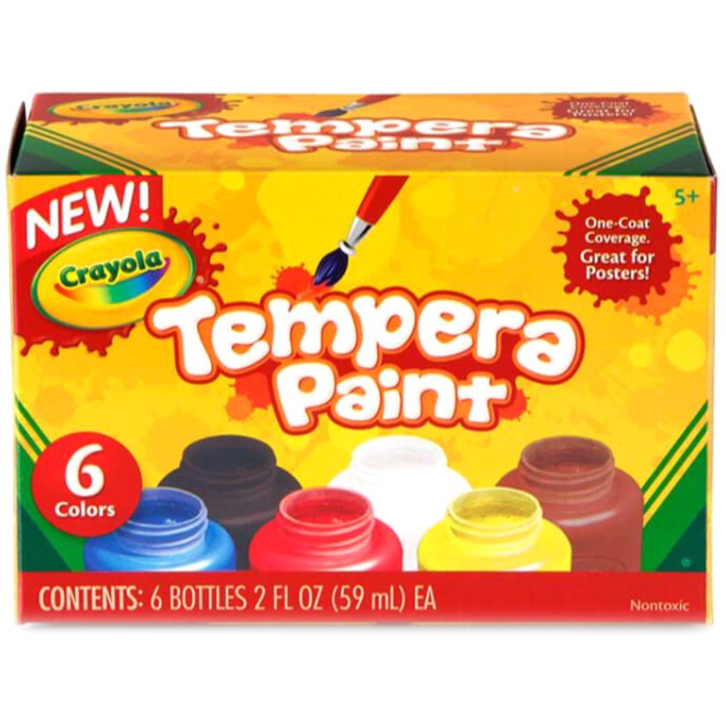 Crayola Tempera Paint 2oz 6/Pkg