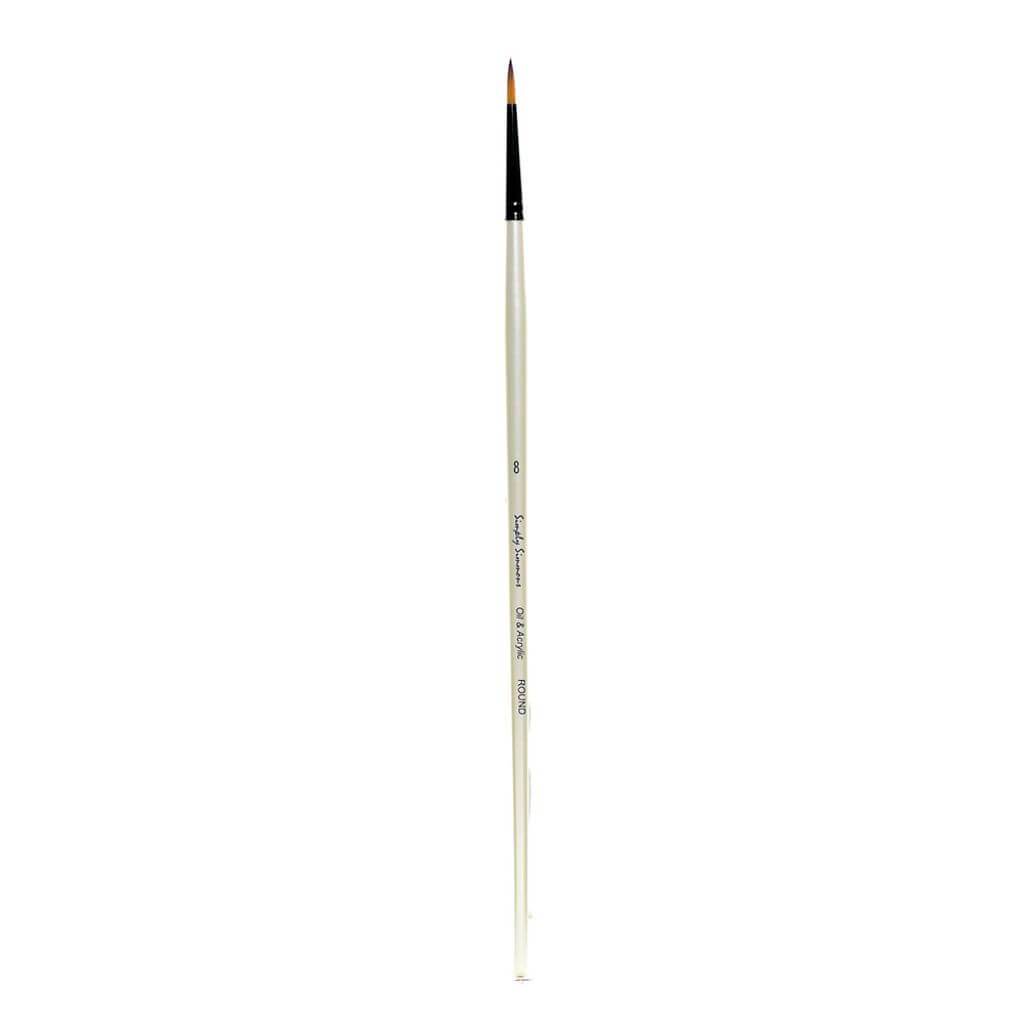 Simply Simmons Long Handle Synthetic Round Brushes