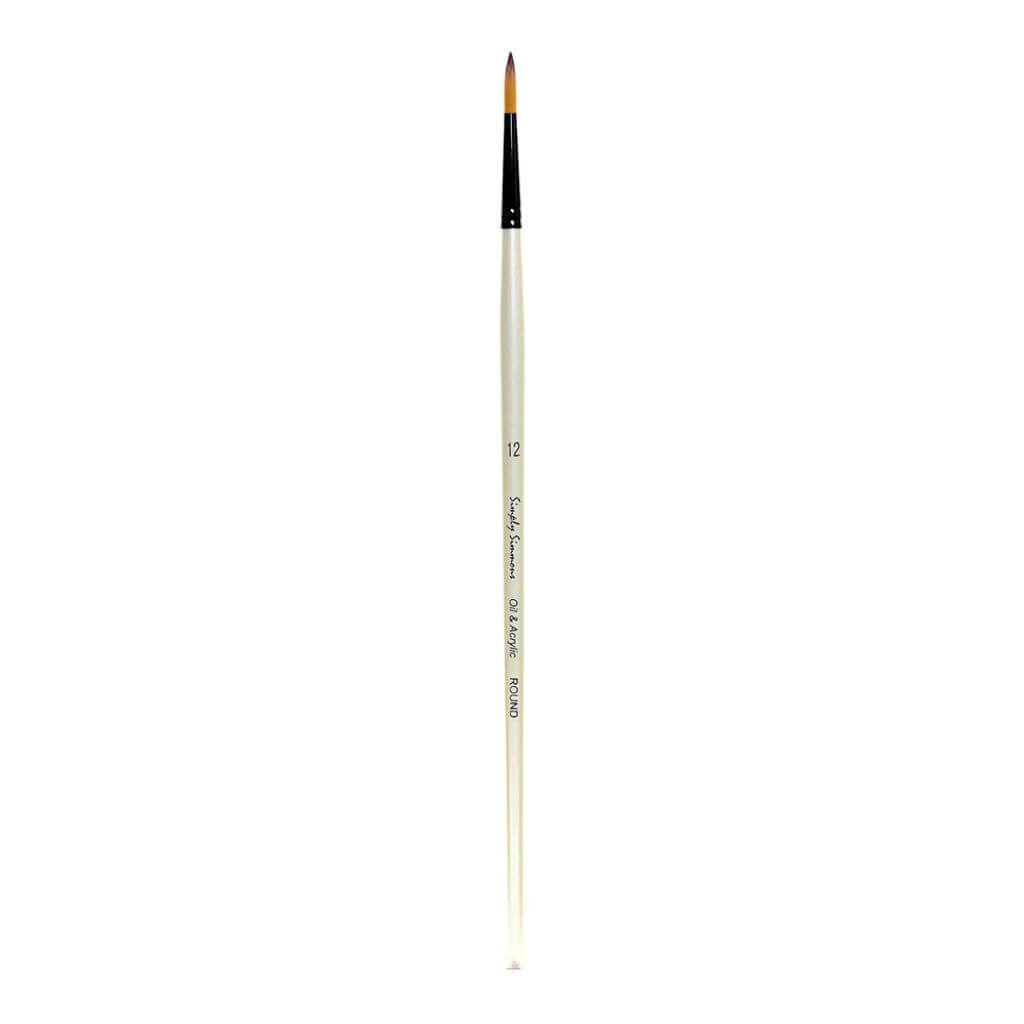 Simply Simmons Long Handle Synthetic Round Brushes