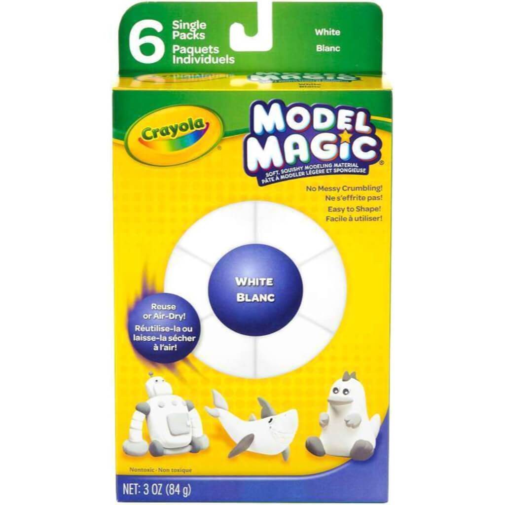 Crayola Model Magic 0.5oz 6/Pkg White