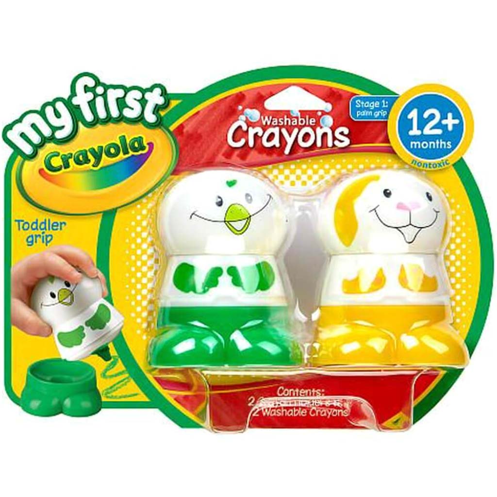 Crayola My First Crayola Character Crayon Yellow And Green