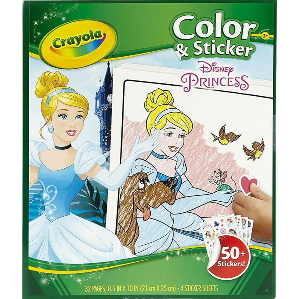 Crayola Disney Princess Colour and Sticker Book