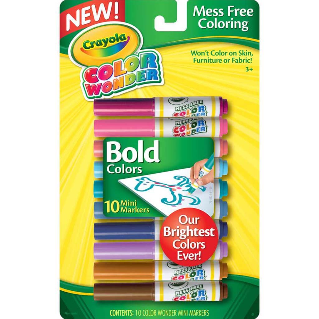 Crayola Color Wonder Mini Markers 10/Pkg-Pastels