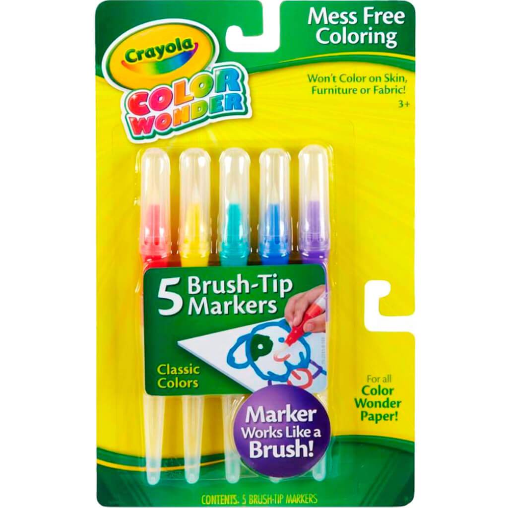 Crayola Classic Color Wonder Brush Tip Markers
