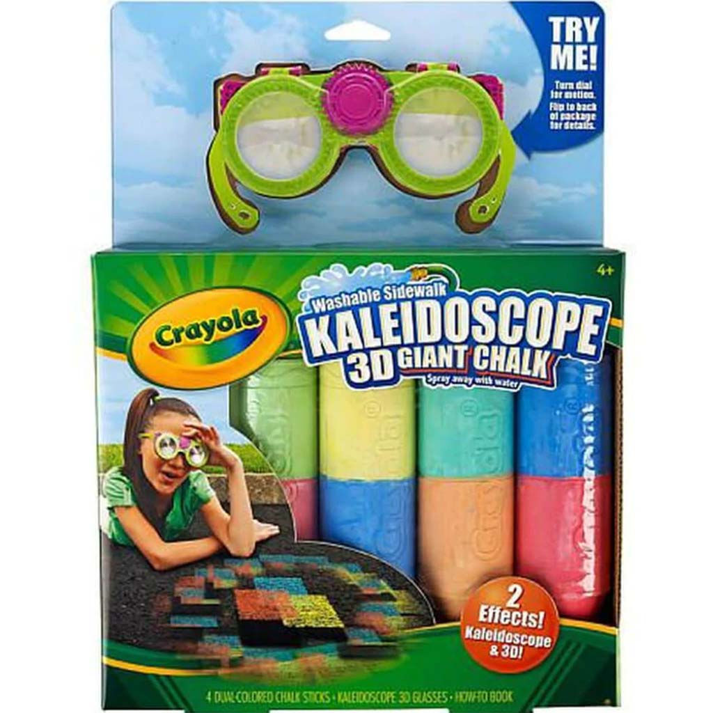 Crayola Kaleidoscope 3-D Giant Sidewalk Chalk