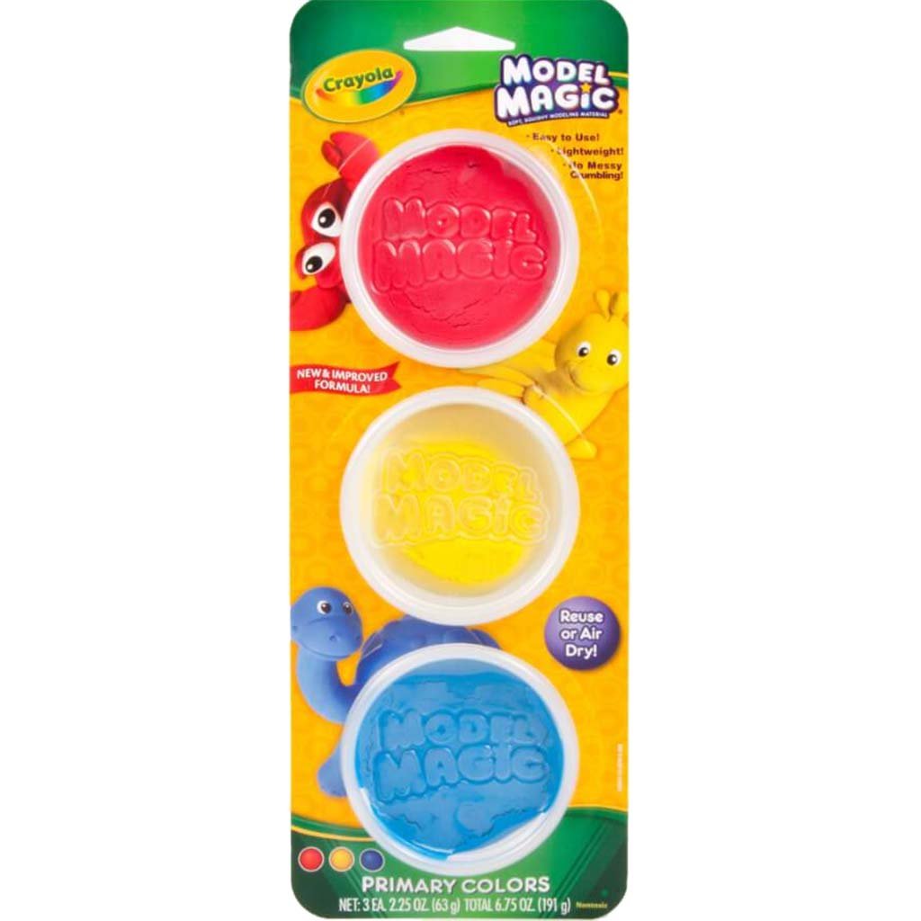 Crayola Model Magic Craft Dough 3 Pots Primary Colours