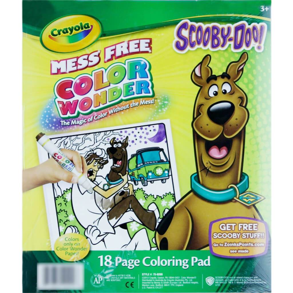 Crayola Mess Free Color Wonder Scooby Doo Coloring Book