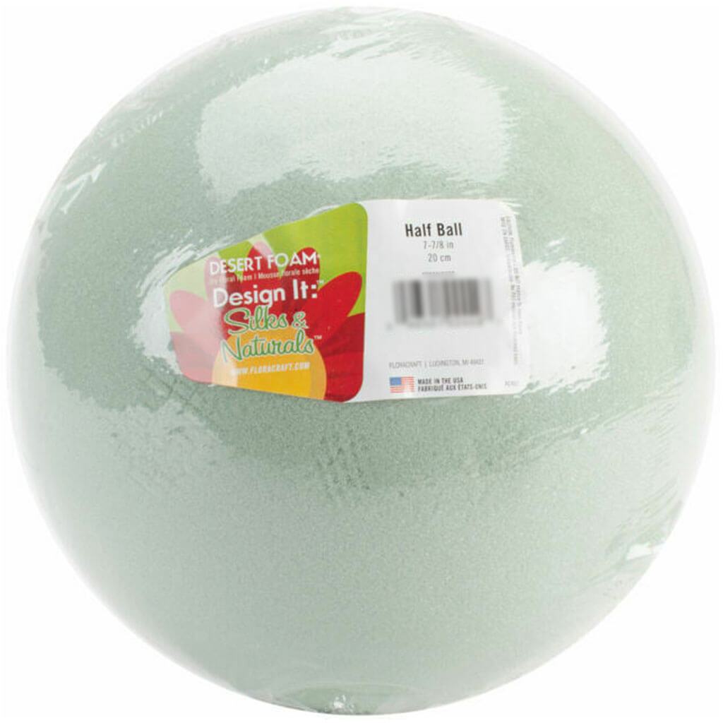 Dry Foam Half Ball 8in