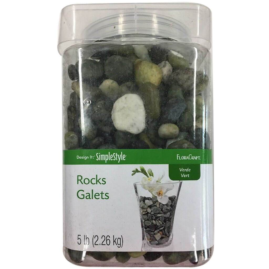 Rocks Square Jar Verde 5lbs