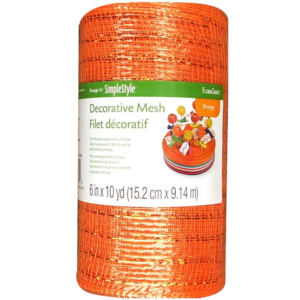 Mesh Decoration Metallic 6inx5yd