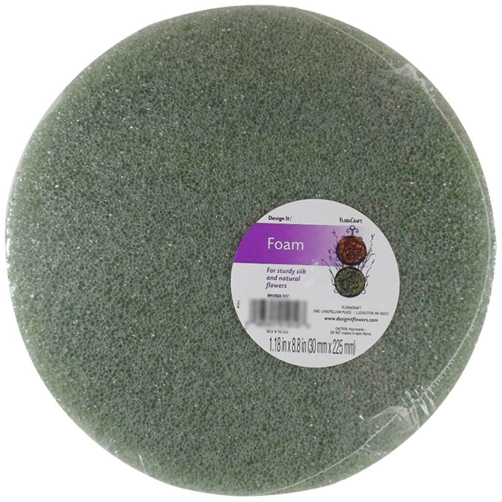 Styrofoam Disc 1-3/16x8-7/8in Green