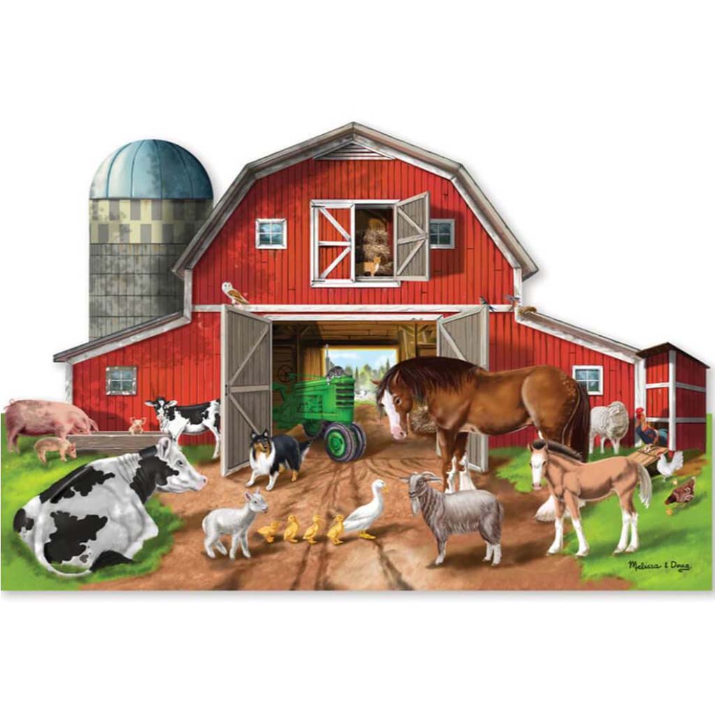 Puzzle Floor Busy Barn Shape 