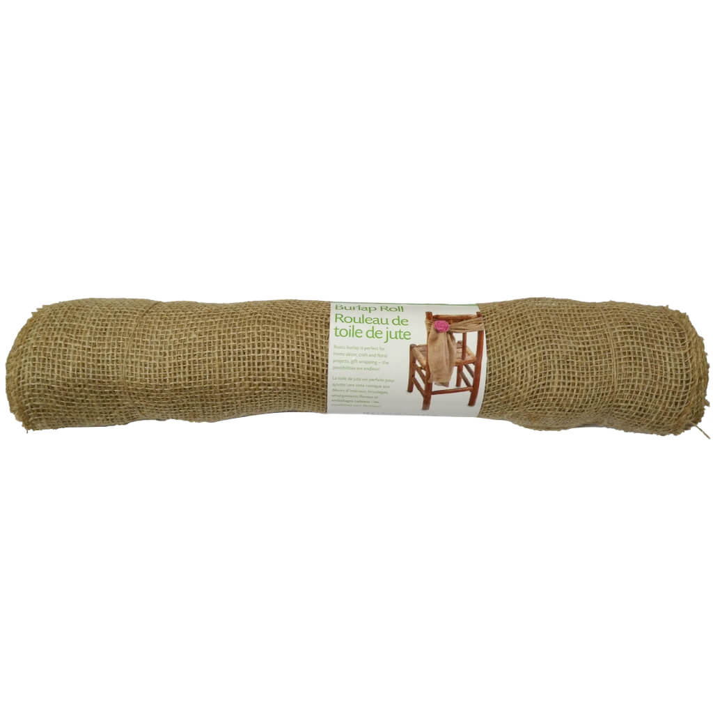 Burlap Natural Roll 18inx5yd