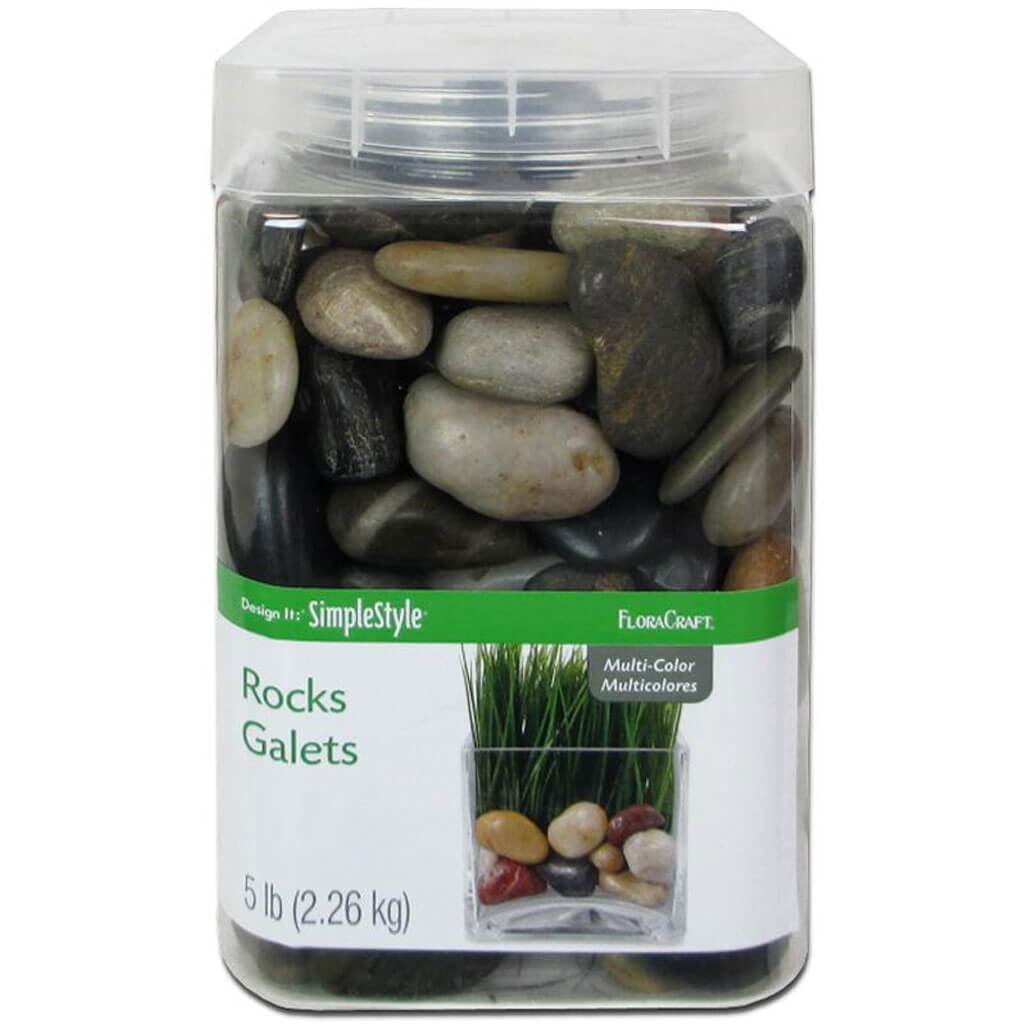 Rocks Square Jar Multicolor 5lbs