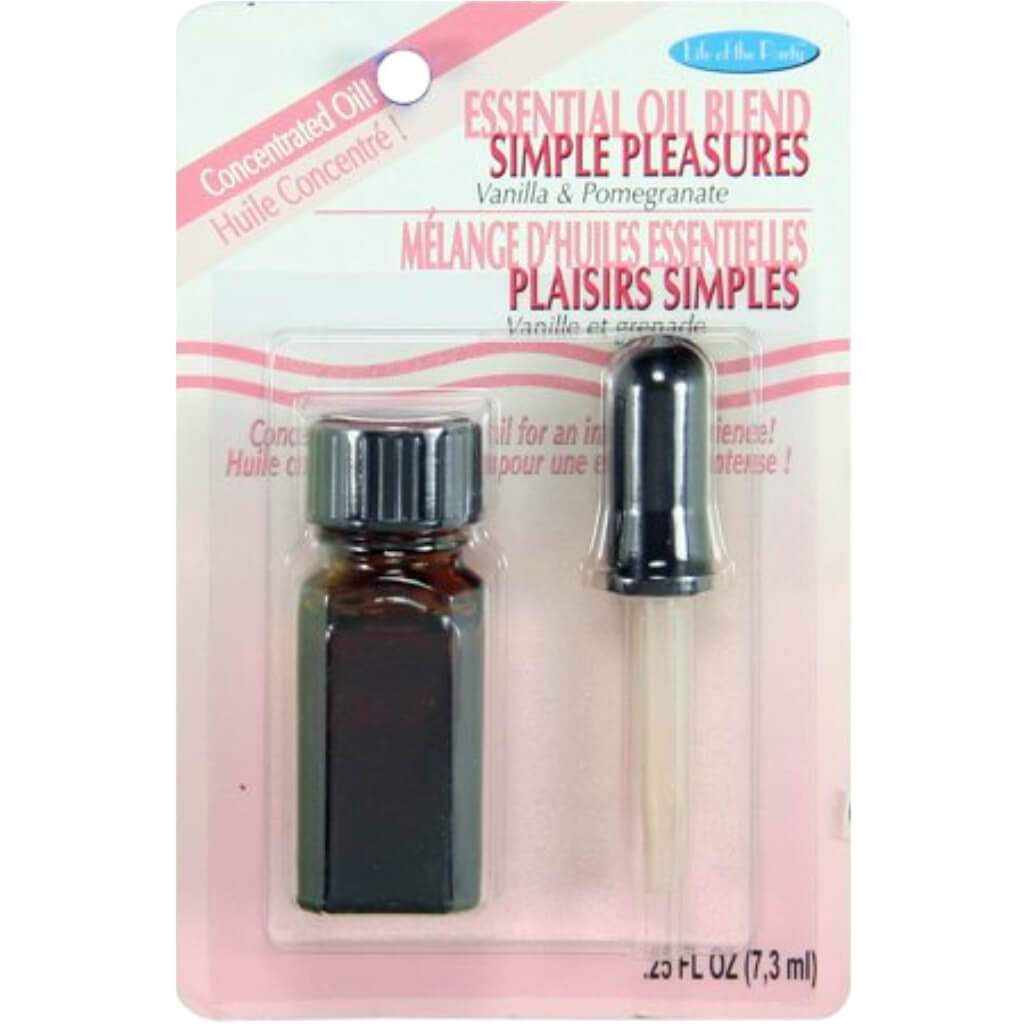 ESSENTIAL OIL BLEND SIMPLE PLEASURES VANILLA &amp; POMEGRANTE