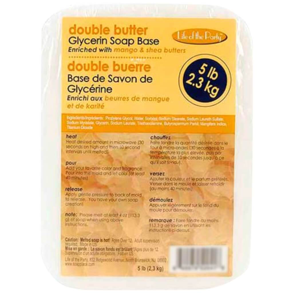 GLYCERIN SOAP BASE DOUBLE BUTTER 5LB