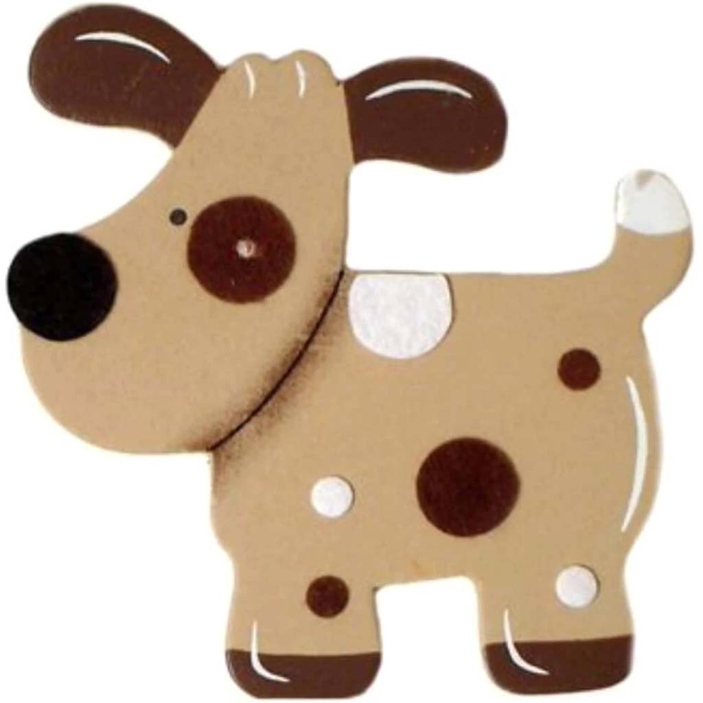 Wood Felt Dog Shapes