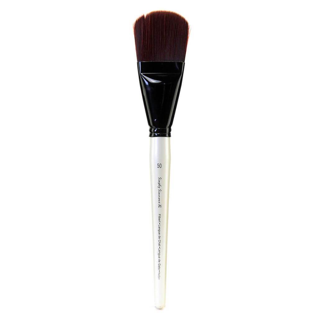 Simply Simmons Stiff Synthetic Filbert Brushes