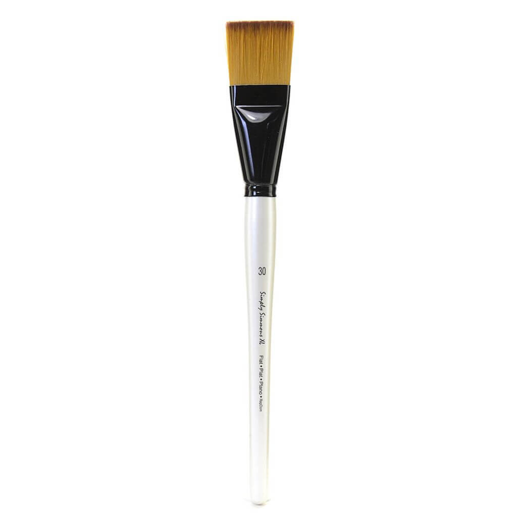 Simply Simmons XL Brushes, Soft Synthetic, Flat 30